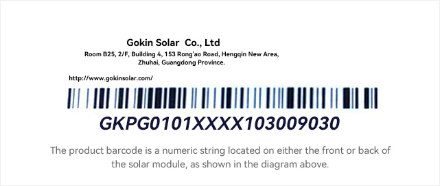 Gokin Solar Module Authenticity Verification