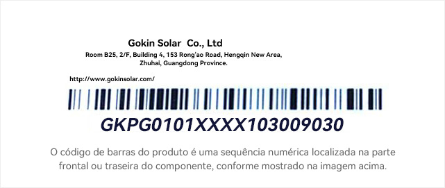 Consulta da autenticidade dos componentes da GOKIN Solar