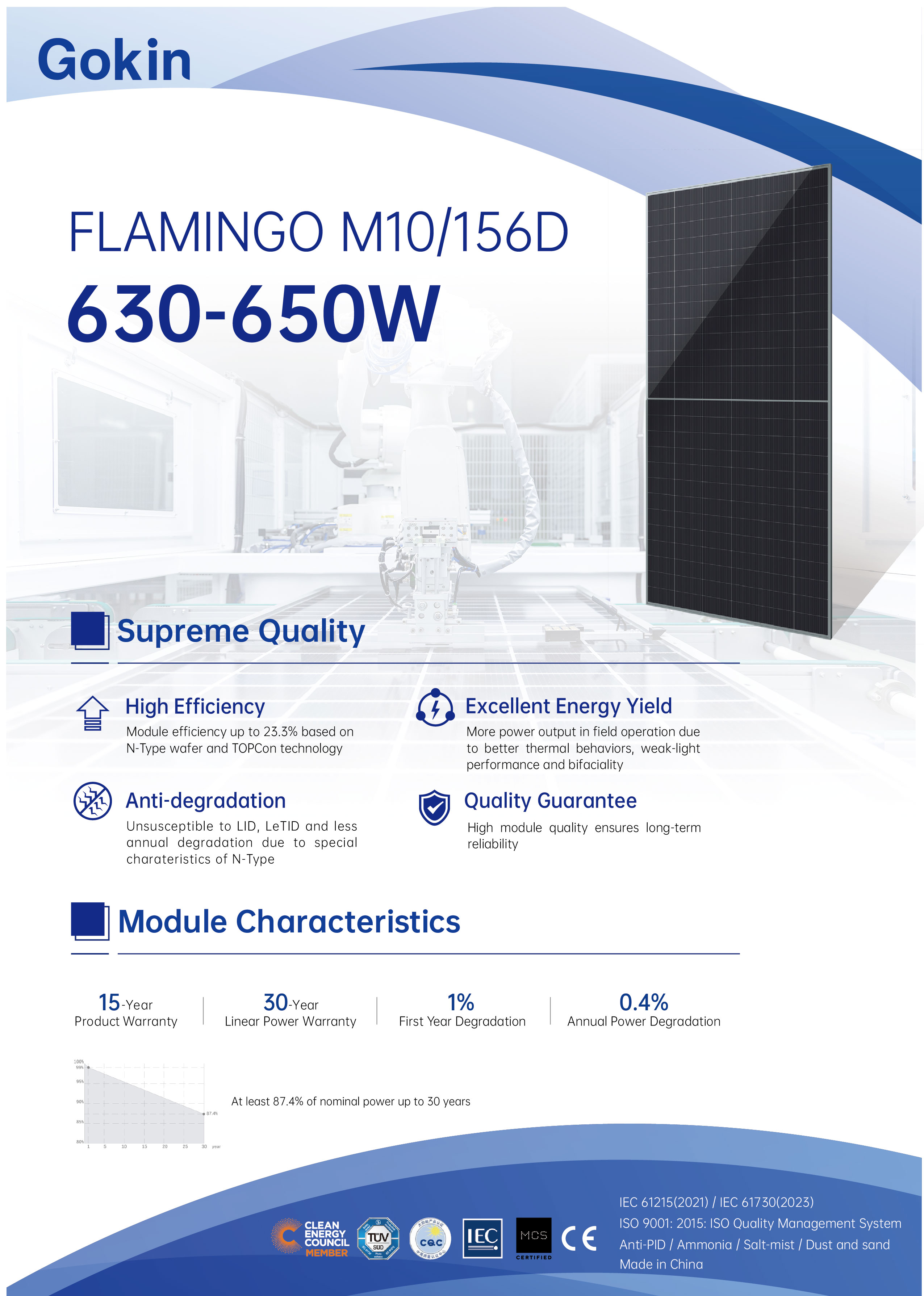 FLAMINGO  M10-156D<br>630-650W