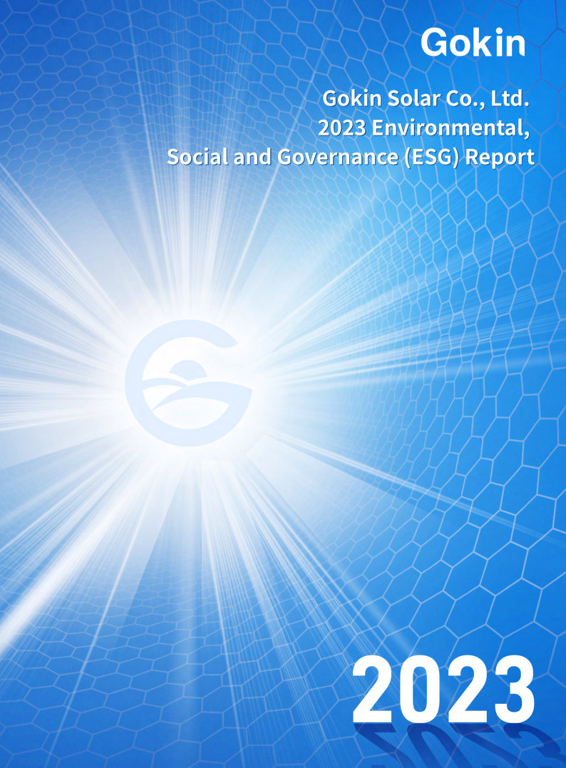 Raport ESG Gokin Solar 2023